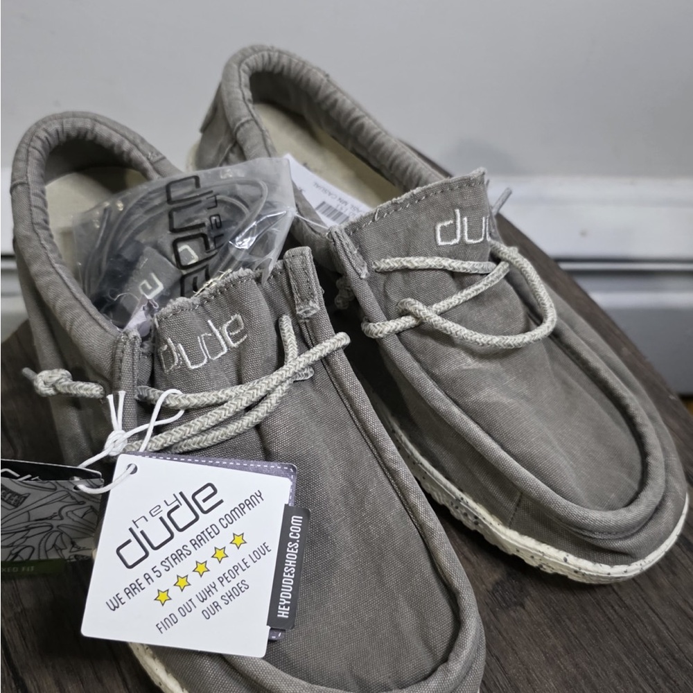 Hey Dude Light Gray Loafers